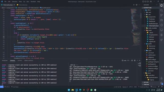 Video Streaming Website Tutorial Next JS + Node JS | Increasing Security + Bug Fixes | Part 23 смотреть онлайн