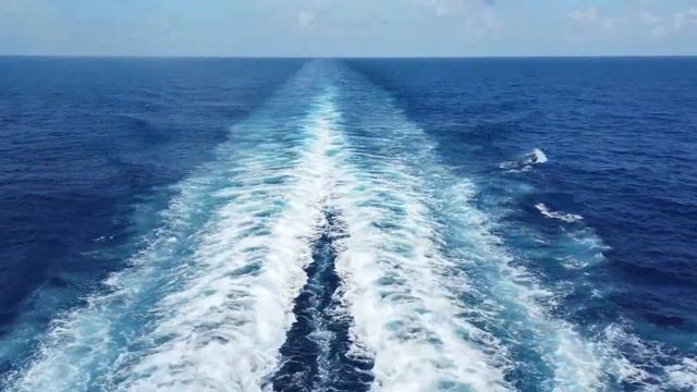 1 час вида с кормы океанского круизного лайнера. ? Успокаивающая музыка, крики чаек. Relax смотреть онлайн