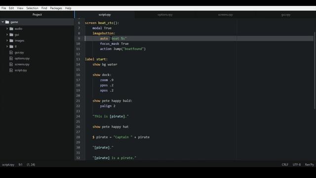 Pirate Pete in Ren'Py смотреть онлайн