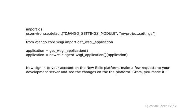 Django : Setting up New Relic for Django development server смотреть онлайн