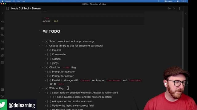 Stream: Building a Node CLI Tool смотреть онлайн