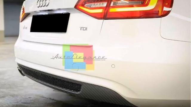 Sotto paraurti posteriore audi a4 b8 cqrbon carboon look diffusor смотреть онлайн