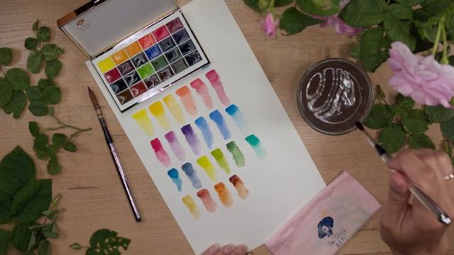 ДОРОГАЯ АКВАРЕЛЬ//ОБЗОР набора акварели "Rubens" с Aliexpress смотреть онлайн