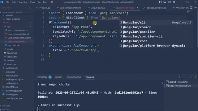 Populate a dropdown list by calling an ASP. Net Core API | Angular Dropdown List Example смотреть онлайн