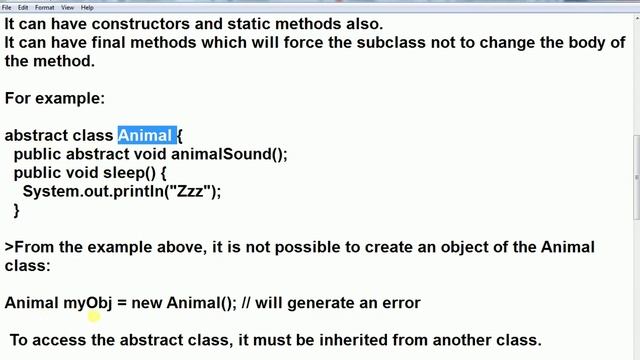 Abstraction in Java смотреть онлайн