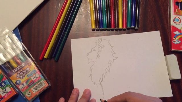 / How to draw lion / Как нарисовать льва / Inchpes nkarel aryuc / смотреть онлайн
