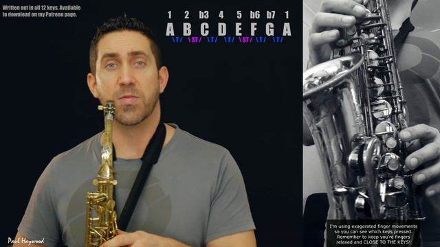 How to play the MINOR SCALE on Saxophone - Natural Minor/Aeolian mode. What is it? Explained! смотреть онлайн