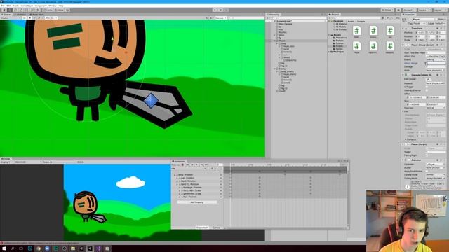 БЛИЖНИЙ БОЙ В UNITY / 2D ШУТЕР #2 / Unity 2D Уроки Создание Игр смотреть онлайн