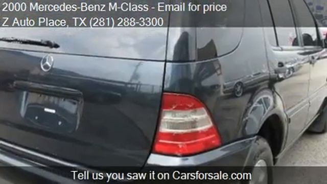 2000 Mercedes-Benz M-Class ML320 for sale in Spring, TX 7737 смотреть онлайн