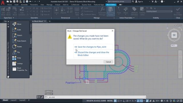 AutoCAD Dynamic Block Move and Rotate Action || Dynamic Block Rotation Parameter || Move Parameter смотреть онлайн