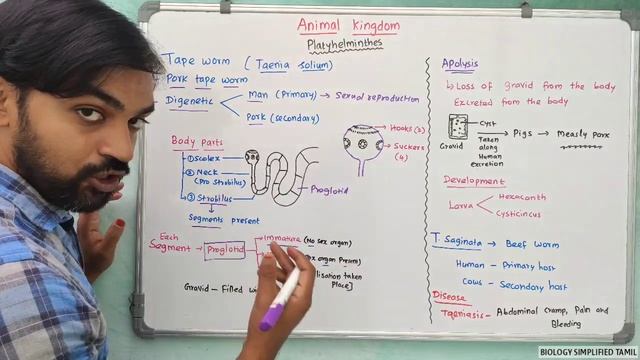 Animal kingdom | Part 9 | Phylum : Platyhelminthes смотреть онлайн