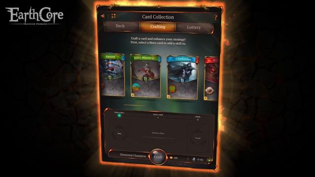 Earthcore: Shattered Elements - Card Crafting Gameplay Explained смотреть онлайн