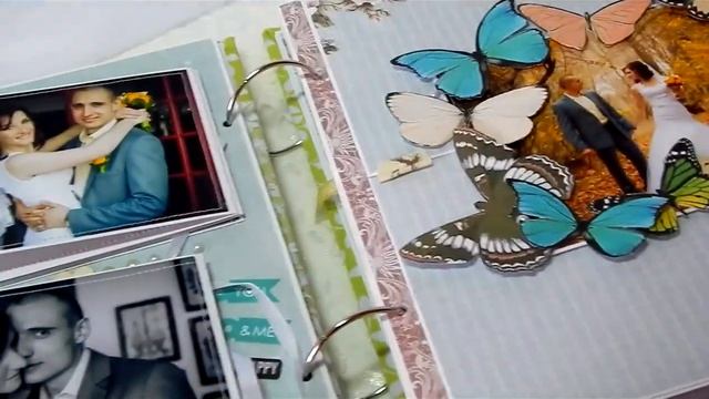 Свадебный альбом ручной работы "Butterfly" смотреть онлайн