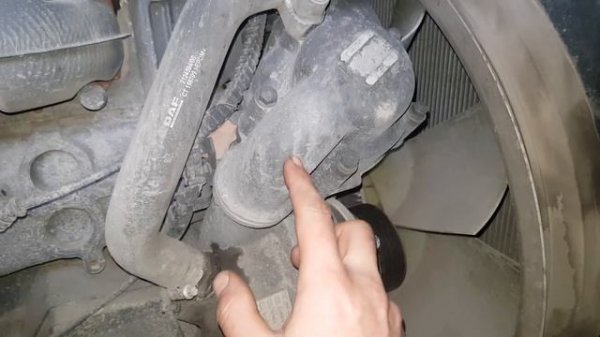 DAF 105 замена термостата
