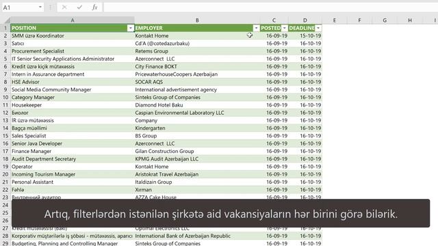 Excel Stuff - JOBSEARCH.AZ vakansiyalarının analizi (Power Query) смотреть онлайн