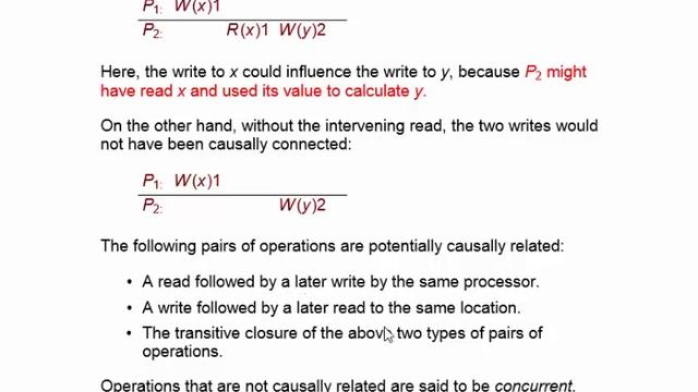 Lecture 19b. Sequential and causal consistency смотреть онлайн