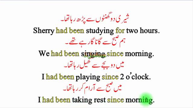 Past Perfect Continuous Tense فعل ماضی مکمل جاری Tenses Seekhain Definition Examples.By S.Jabeen смотреть онлайн
