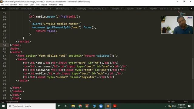 PHP WORKSHOP(STRONG PASSWORD)FOR BSCIT 2ND YEAR,25-09-21 смотреть онлайн