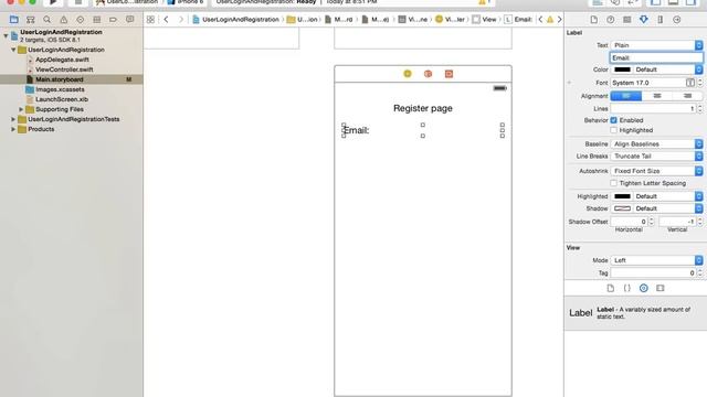 User login and register/sign up example using Swift on iOS. Video #1 смотреть онлайн