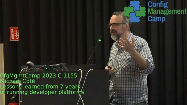 CfgMgmtCamp Michael Coté -- Lessons learned from 7 years of running developer platforms смотреть онлайн