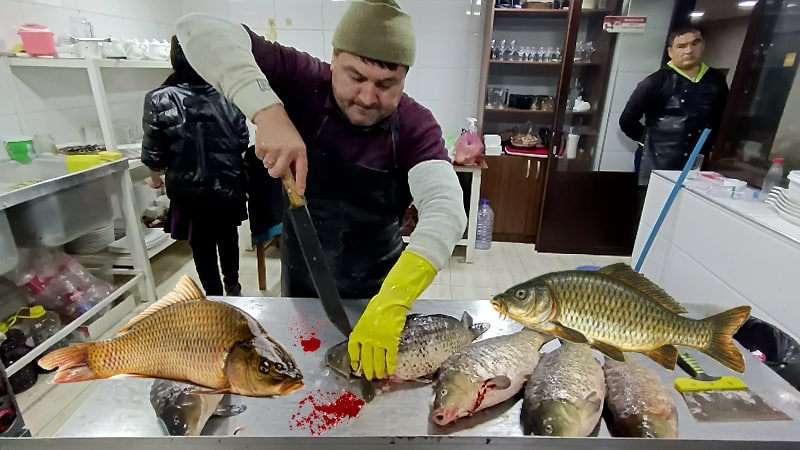 Сазан Рыба l Амударьинская рыба l Хорезмская рыба l Уличная еда l Сырдарьинская рыба l Жареный Сазан смотреть онлайн