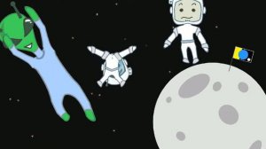мультик космонавты на луну