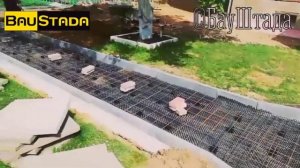 устройство - монтаж дорожек и отмостки вокруг дома + мощение