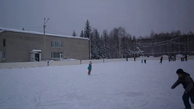 Горная Шория Таштагол Поспелово каток 02.01.2014 смотреть онлайн