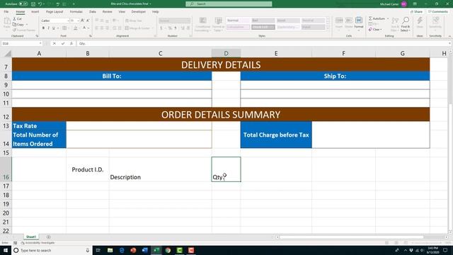 How to Create an Order Form in Excel смотреть онлайн