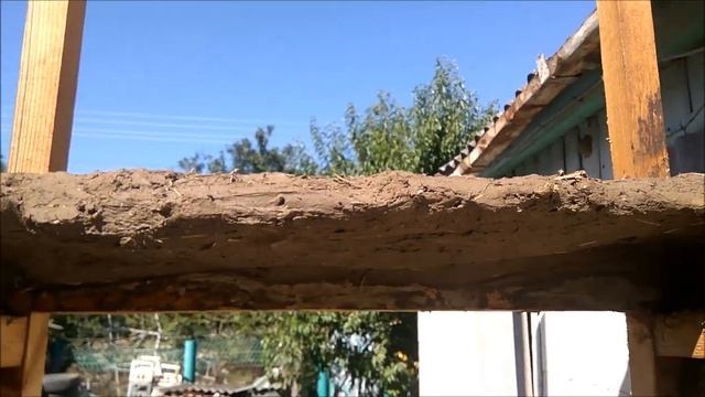 Саманная перемычка, в саманном доме/ монолитный саман/ самая дешёвая стройка / дом из глины смотреть онлайн