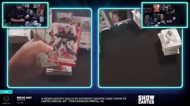 Break #807 : 16 Boxes Hockey 2022-23 SP Authentic (Master Case) "Show de Cartes Special #9" - Tea… смотреть онлайн