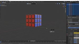 Blender 2.93.1.  Моделирование, анимация кубика рубика, на русском