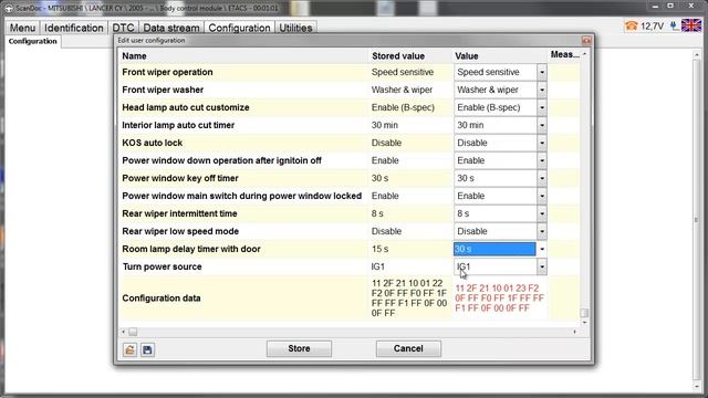 Mitsubishi Lancer X ETACS coding смотреть онлайн