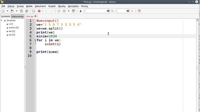 Python: split for suma minimum смотреть онлайн