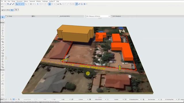 Placing Google earth IMAGE IN 3D ArchiCAD Model. смотреть онлайн
