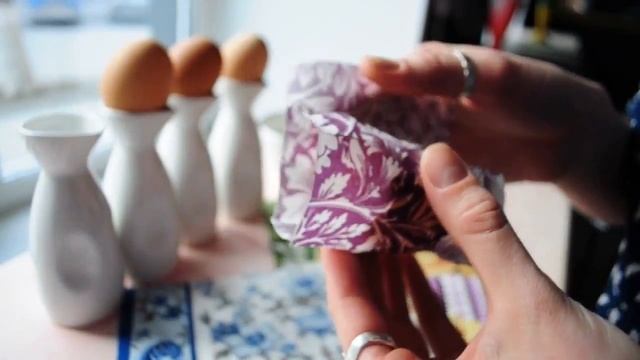 Декупаж пасхальных яиц от кафе 