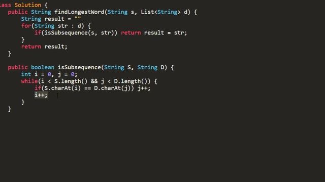 Longest Word in Dictionary through Deleting | Live Coding with Explanation | Leetcode - 524 смотреть онлайн