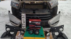 Лада Веста,,,установка лучших ПТФ!!! и всё что для этого нужно !!!