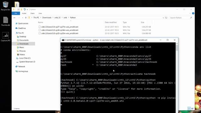 Installing CNTK Python on Windows on Anaconda смотреть онлайн