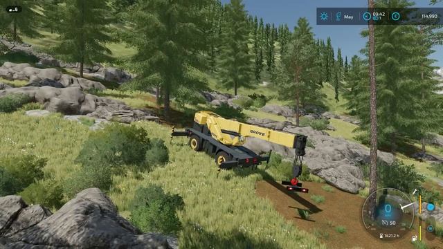 Rescuing very old LOGGING CRANE | Forestry on ERLENGRAT | Farming Simulator 22 | Episode 45 смотреть онлайн