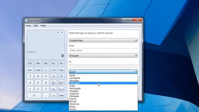 Windows 7 calculator: unit conversion and more смотреть онлайн