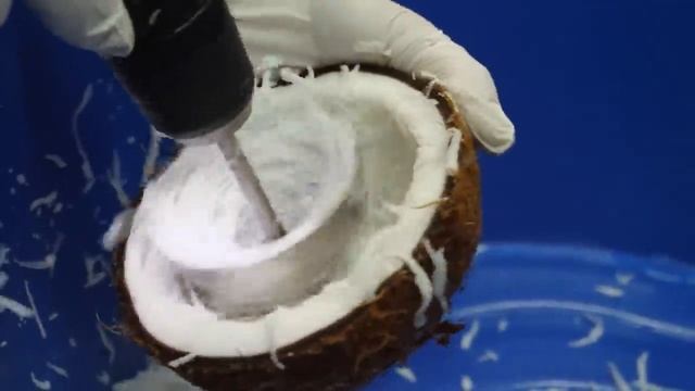 신기한 코코넛 워터, 과육 아이스크림 생산! / amazing coconut water, meat ice cream production - thai street food смотреть онлайн