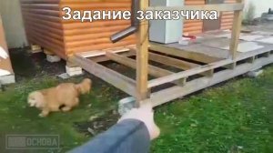 Свайный фундамент под баню со смещением