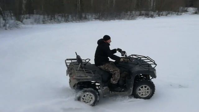 Зимние покатушки, дрифт и кайфовая атмосфера! ??#квадроцикл, #дрифт, #зима смотреть онлайн