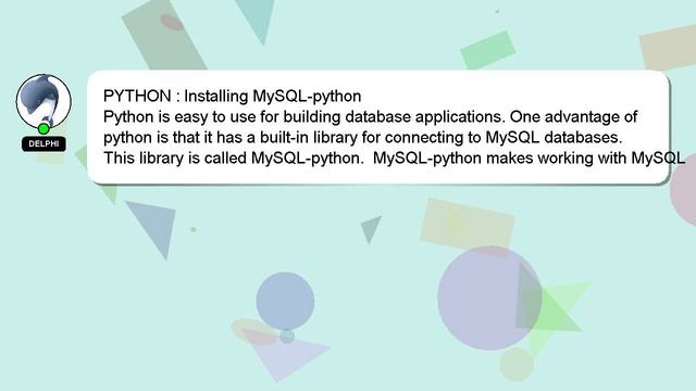 PYTHON : Installing MySQL-python смотреть онлайн