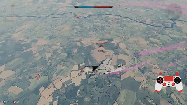 War Thunder PS4 How to 1v1 duel on a controller (mouse aim) Air Realistic RB смотреть онлайн