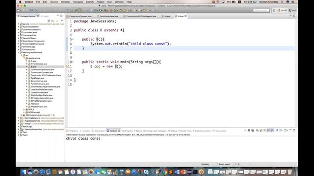 This and Super keywords with Constructor Examples In Java смотреть онлайн