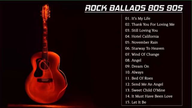 Best Slow Rock Ballads Of 80s 90s - Top Rock Ballads Of All Time - Best Of Rock Ballads Collections