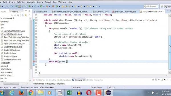 XML to Java Mapping using SAX