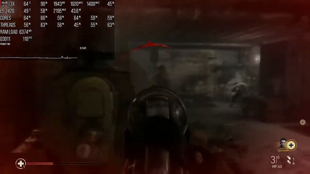 Call of Duty WWII тест FPS на Xeon E5-2420 смотреть онлайн
